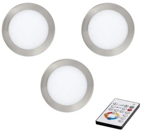 Eglo 78661 - SET 3x faretto da incasso dimmerabile TINUS LED/6W/230V + telecomando