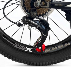 Bicicletta per Bambini Mountain Bike 20" Twenty Full 20 Cambio Shimano 21V Telaio in Acciaio Verde...