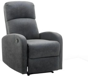 Poltrona relax in tessuto Antracite - ISAO