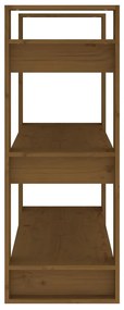 Libreria/Divisorio Miele 80x35x91 cm Legno Massello