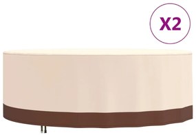 Coperture Per Mobili Da Giardino 2pz Ø 244x71 Cm 600d Oxford /