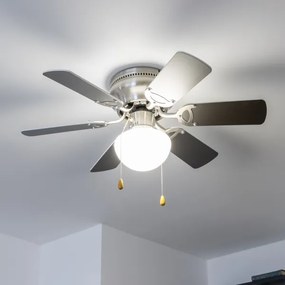 ZEVENTI - Ventilatore da soffitto GALDANA 1xE27/60W/230V grigio/bianco