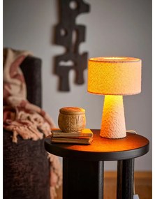 Lampada da tavolo bianca con paralume in tessuto (altezza totale 30 cm) Emmie – Bloomingville