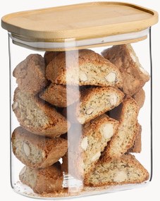 Set contenitori in vetro borosilicato con coperchi in bambù Pure, set da 6