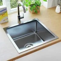 Lavello da Cucina Lavorato a Mano con Filtro in Acciaio Inox cod mxl 54041