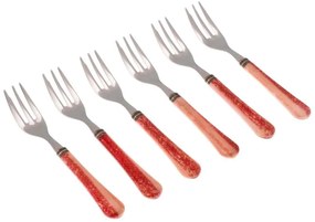 Set 6 Pz Forchette da Dolce - Posate Particolari Boston in Stile