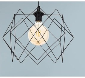 Lampadario a sospensione con filo GALL 1xE27/60W/230V nero