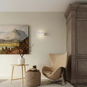 Applique da parete in Gesso VEGA LINE E27 Pitturabile da interno