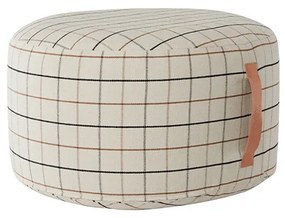 OYOY Living Design - Grid Pouf Large Offwhite OYOY Living Design