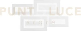 Plafoniera albers bianca in metallo 40w 5500lm cct 3000 e 4000 e 6...