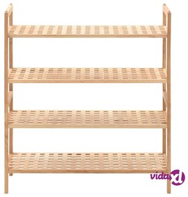 vidaXL Scarpiera in Legno Massello di Noce 69x26x81 cm