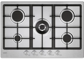 Moderna CHG74WTX. Colore del prodotto: Acciaio inox, Posizionamento dell'apparecchio: Da incasso, Dimensione della larghezza del piano cottura: 74.5