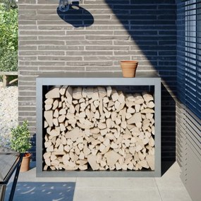Rastrelliera Per Legna Da Ardere 100x40x80cm İn Acciaio Zincato /