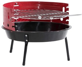 Barbecue a carbonella da campeggio con griglia