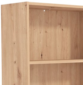 MADDIE - libreria sei ripiani moderno minimal in legno