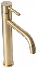 REA-B4526 - Miscelatore per lavabo LUNGO 28 cm, oro spazzolato
