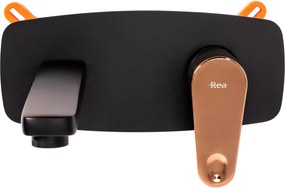 Rubinetto da incasso Rea MILD BLACK ROSE GOLD + BOX