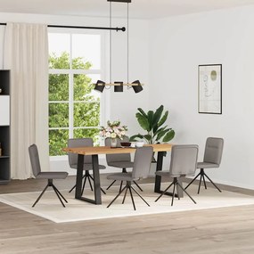 Sedie Da Pranzo 6 Pz Grigio Talpa İn Tessuto /