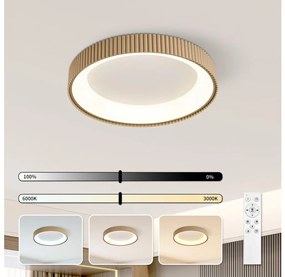 Brilagi - LED dimmerabile plafoniera FALCON MODERN LED/30W/230V 40 cm beige + telecomando