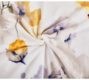 Set copripiumino e federa bianco in micropile per letto singolo 140x200 cm Blossom – My House