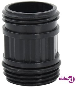 vidaXL Tubo di Aspirazione con Raccordi in Ottone Nero 1" 4 m in PVC