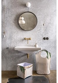 Contenitore in microfibra beige Abstract Dark, 32 l Abstract Art - Butter Kings