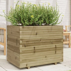 Fioriera Da Giardino 90x60x72,5 Cm İn Legno Di Pino Impregnato /