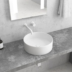 Lavabo D'Appoggio 35 Cm Karag Bianco Opaco