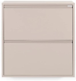 Scarpiera in metallo grigio-beige Billy - Spinder Design