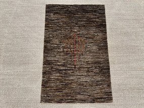 Loribaft Tappeto 100 x 60 Grigio (Iran) Annodato A Mano