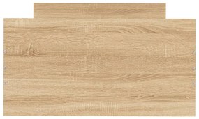 Giroletto rovere sonoma 75x190cm small single legno multistrato