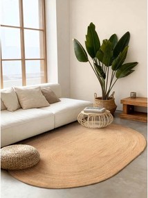 Tappeto di colore naturale in iuta reversibile/tessuto a mano 160x230 cm Braided – Hanse Home