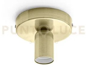 Gsop03- plafoniera piu accessori portalampada attacco e27 ottone