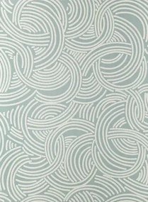 Farrow & Ball Carta da parati Tourbillon - Green Blue/ Wimborne White