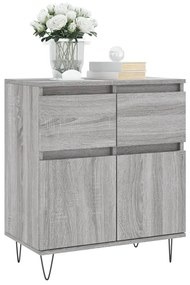 Credenza grigio sonoma 60x35x70 cm in legno multistrato