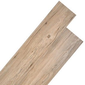 Listoni Pavimenti Non Autoadesivi 5,26m² 2mm Rovere Marrone /