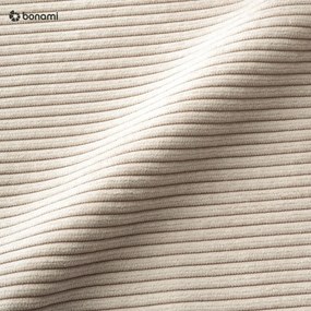 Poltrona color crema allungabile con rivestimento in velluto a coste Hooked – Karup Design