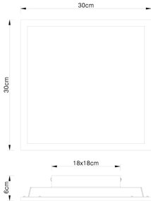 Globo 416080D1 - Plafoniera LED DORO LED/12W/230V