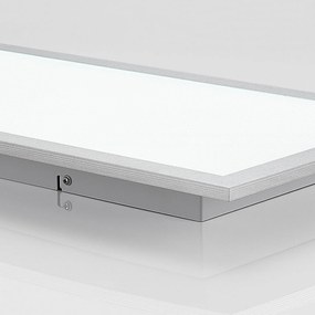 Pannello LED Prios Gelora, 80 cm, 4.000 K, colore argento, alluminio