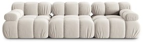 Divano in velluto beige 282 cm Bellis - Micadoni Home