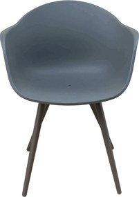 JERRI - set tavolo in alluminio cm 135/270 x 90 x 75 h con 6 Poltrone Dynamo