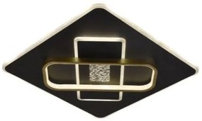 Plafoniera LED dimmerabile LED/90W/230V nero + telecomando