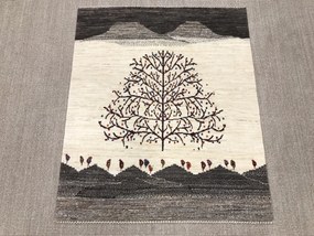Loribaft Tappeto 100 x 120 Beige (Iran) Annodato A Mano