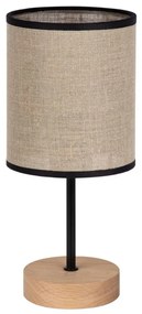 Spot-Light 77771974 - Lampada da tavolo NEGRO 1xE27/25W/230V rovere