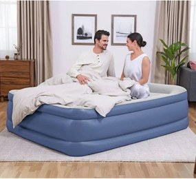 Bestway Letto Matrimoniale con Motore 203x152x56 cm Gonfiabile e Campeggio 67614