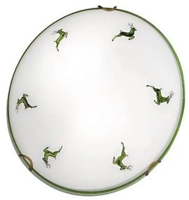 Kolarz 731.11.4.100-Plafoniera NONNA 1xE27/60W/230V pr.30 cm cervo verde