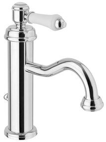 Rubinetto per lavandino in argento lucido verticale Vienna – Sapho