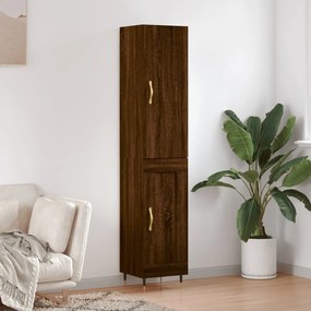 Credenza Rovere Marrone 34,5x34x180 Cm İn Legno Multistrato /