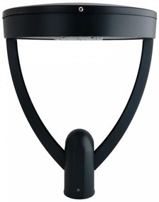 Lampione Stradale 65W, Iron Black,1-10V, Programmabile,driver Philips Colore Bianco Caldo 2.700K