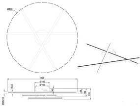 Trio - Lampadario LED da incasso dimmerabile SMARAGD 3xLED/8W/230V 3000-6000K